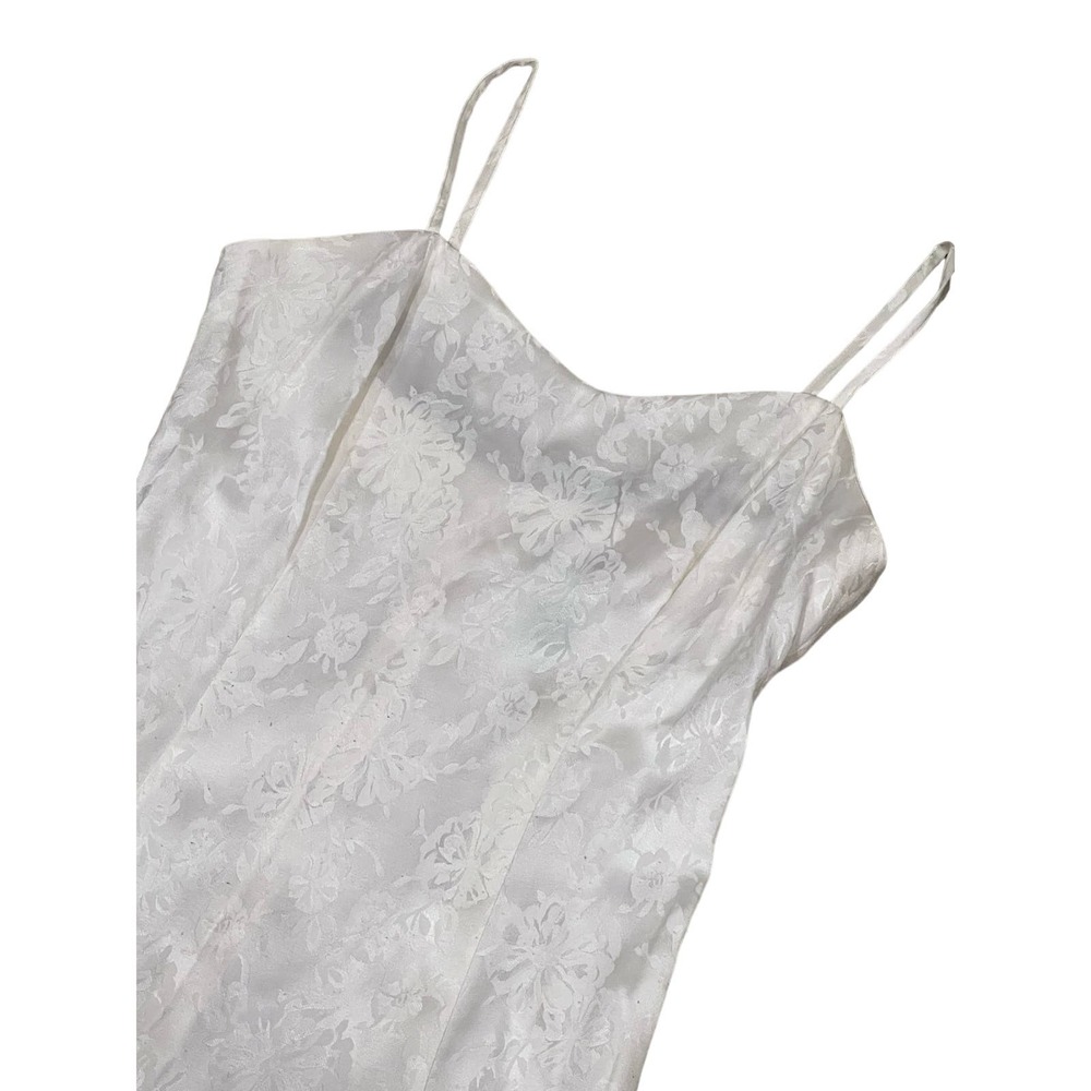 Next Left, Ivory on Ivory, Floral Print, white flowy Maxi, Sz 5,‎ #626-G